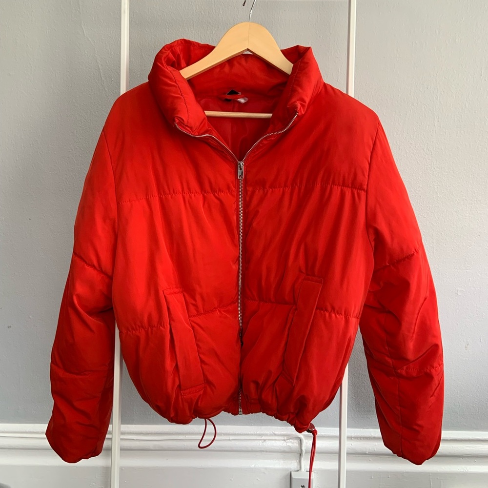 RED PUFF COAT